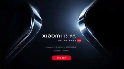 Xiaomi 13 Series launch date: షావోమీ కొత్త ఫ్లాగ్‍షిప్ మొబైల్ సిరీస్ లాంచ్ డేట్ ఖరారు.. పవర్‌ఫుల్ ప్రాసెసర్‌తో.. (Photo: Xiaomi)