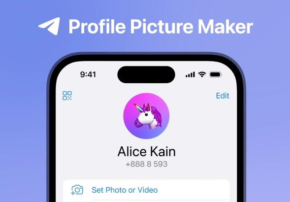 Profile picture maker: ఏ స్టిక్కర్, యానిమేటెడ్ ఎమోజీనైనా అకౌంట్ ప్రొఫైల్ పిక్చర్‌గా సెట్ చేసుకునే సదుపాయం ఈ ప్రొఫైల్ పిక్చర్ మేకర్‌ ద్వారా రానుంది. టెలిగ్రామ్ యూజర్లందరికీ ఇది అందుబాటులోకి వస్తుంది.