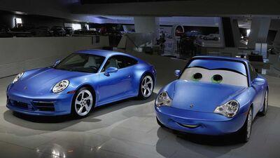 Porsche 911 Sally Carrera Edition has been influenced by the Pixar animated character.