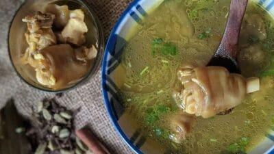 Mutton Paya Soup Recipe 