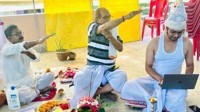 Viral: పెళ్లి పీటలపై కూర్చొని ల్యాప్‍టాప్‍తో పని చేసిన యువకుడు