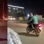 Romance on Bike: బైక్‍పై లవర్స్ రొమాన్స్ (Twitter Video Screen Grabs)