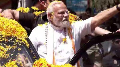 PM Modi Road Show: ‘ఎన్నికల’ కర్ణాటకలో ప్రధాని మోదీ మెగా రోడ్‍షో