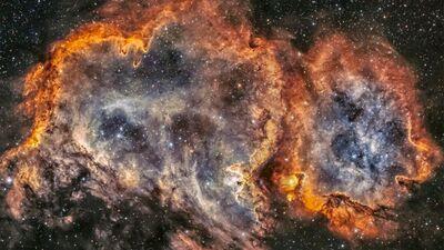 Stellar Soul Nebula - ఇది సోల్ నెబ్యూలా ఫొటో. 6500 కాంతి సంవత్సరాల దూరంలోని నక్షత్రాల సమూహం.