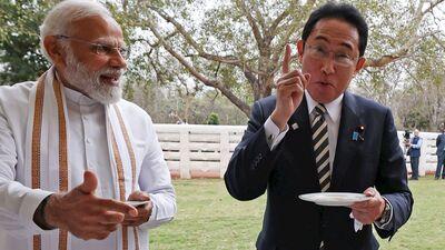 &lt;p&gt;.Japan's PM Kishida visit: ఢిల్లీలోని బుద్ధ జయంతి పార్క్ లో పానీ పూరీ తింటూ భారత ప్రధాని మోదీ, జపాన్ ప్రధాని కుషిదాల సరదా సంభాషణ.