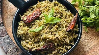 Mint Rice / Pudina Rice Recipe