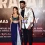 Telugu actor Bellamkonda Sreenivas plays the titular role of Shivaji or Chatrapathi in the film. This is his debut in Bollywood. He posed with co-star Nushrratt Bharuccha at the film screening on Thursday. She plays Sapna in the film. (Varinder Chawla)&nbsp;