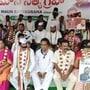 విజయవాడలో నిర్వహించిన మౌన దీక్షలో  కాంగ్రెస్ నాయకులు
