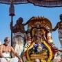 <p>సూర్యప్రభ వాహనంపై కొలువైన మలయప్ప స్వామి</p>